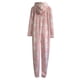 thumbnail image 5 of Pijama de Una Pieza Para Mujer, Ropa de Dormir Acolchada Con Cremallera Y Capucha Informal A La Moda, Mono Con Estampado de Estrellas, Ropa de Casa Odeerbi ODB120676, 5 of 6