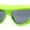 Green - Black, variant on Mad Brow Line Super Thick Temple Angular Flat Top Plastic Sunglasses White - Orange