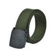 thumbnail image 6 of NUZYZ Men Nylon Belt Solid Color Holeless Design Waistband Adjustable Length None Metal Buckle Jeans Belt Costume Accessories, 6 of 8