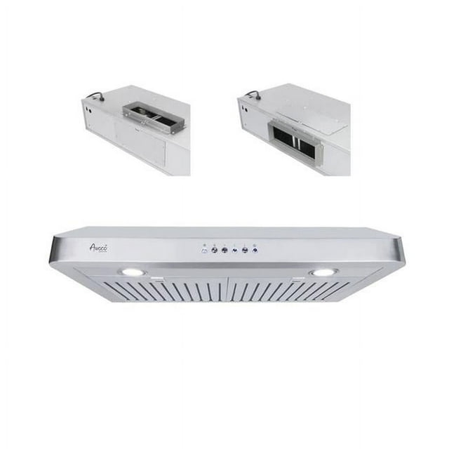 Awoco RH-R06-42 Awoco RH-R06-42 42'W Ducted Under Cabinet 4 Speeds Rectangular Vent Stainless Steel Range Hood