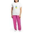 thumbnail image 4 of CafePress - Support Ukraine I Stand With Ukraine Ukrai Pajamas - Women's Short Sleeve Print T-Shirt and Pants Light Cotton Pajama Set, 4 of 7