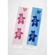 Judaica Kingdom BM-TB2-1 Baby Mezuzot - Teddy Bear Mezuzah II Baby Blue Iridescent