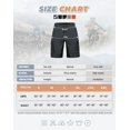 thumbnail image 6 of Hiauspor Mens Cycling Mountain Bike Shorts Padded with 6 Pockets Quick Dry Dark Grey XXXL, 6 of 6