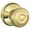 Brass Gold, variant on Schlage F10-Geo Georgian Passage Door Knob Set - Brass