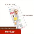 thumbnail image 3 of 1pair, Cartoon Children's Chopsticks, Training Chopsticks Cartoon Beginner Chopstick, Children's Training Chopsticks, Baby Learning Chopsticks, Practice Learning To Eat, 3 of 5