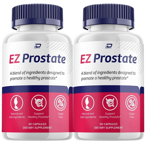 EZ Prostate Supplement for Men – EZ Prostate Pills Advanced Formula, Advanced Formula Supplements, 2 Pack, 120 Capsules