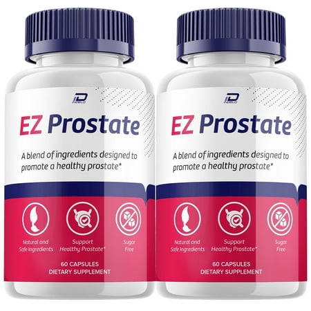 EZ Prostate Supplement for Men – EZ Prostate Pills Advanced Formula, Advanced Formula Supplements, 2 Pack, 120 Capsules