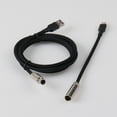 thumbnail image 4 of Mini Xlr 5pin Metal Coiled Cable USB to Type C 20cm Short Wire Mechanical Keyboard Cable, 4 of 5