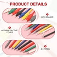 thumbnail image 4 of 2H Pencils, 12 Pack Golf Scoring Pencils with Eraser Mechanical Plastic Bulk for Sport Games Meeting Office, Gray, 4 of 6