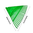 thumbnail image 5 of Green Garden Rake Plastic 24 Tooth For Lawn Care Leaf Raking Grass Sweeping Outdoor Yard Work Lightweight And Durable Tool Size 58 X 48 Cm Made Of Plastic, 5 of 5