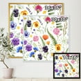 thumbnail image 4 of Designart 'Coloful Wildflowers Floral Pattern I' Traditional Framed Canvas Wall Art Print, 4 of 5