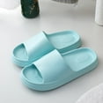 thumbnail image 2 of Anuirheih Cloud Pillow Slippers for Women and Men, No-Slip Quick Drying Shower Shoes, Thick Sole Men's Women's Slides, Super Soft Slides Shoes(Blue), 2 of 3