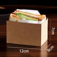 thumbnail image 5 of 50Pcs Sandwich Take Out Container Disposable Anti-deformed Paper DIY Chocolates Food Packaging Box, 5 of 5