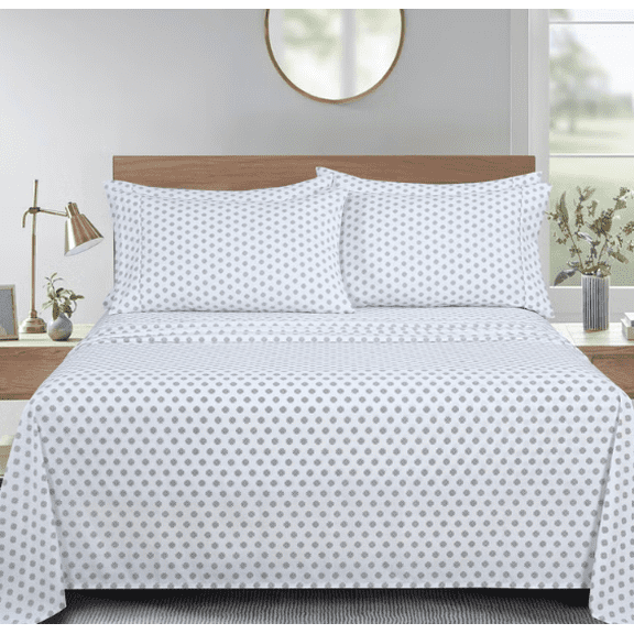 Home Collection 6 Piece Queen Sheet Set, Soft Microfiber Bedding Set with Deep Pocket Fitted Sheet and Pillowcases