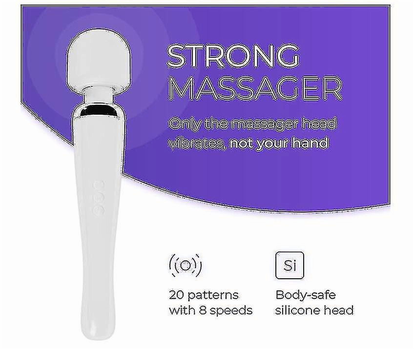 Wireless Deep Tissue Massager - USB Rechargeable With 20 Vibration Patterns & 8 Speeds, Waterproof Handheld Muscle Massage Gun For Body Pain Relief,Black