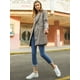 thumbnail image 2 of Abrigo Tipo Gabardina Allegra K Doble Botonadura Para Mujer Gris M, 2 of 6