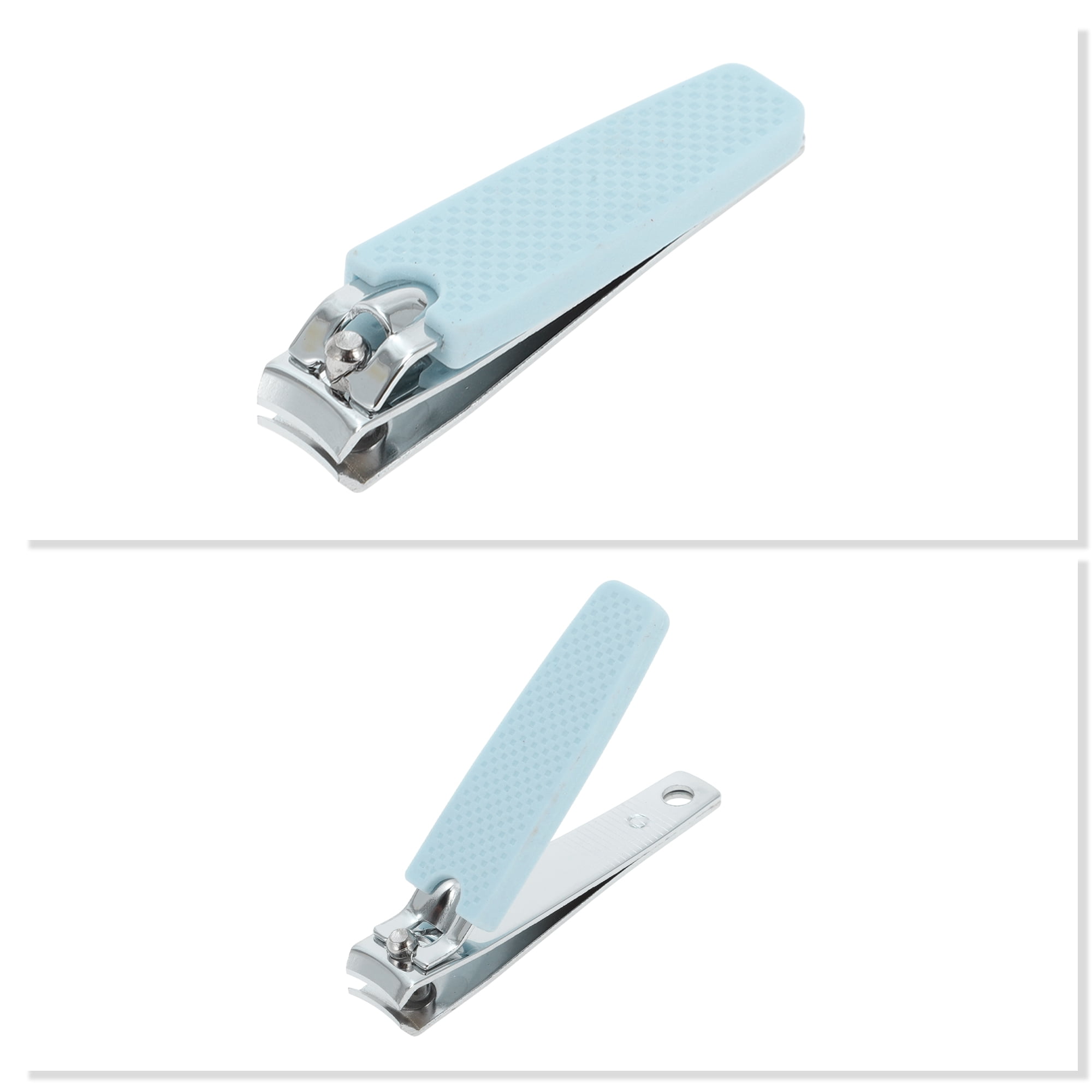 Unique Bargains Cute Box Nail Clipper Set for Women and Men 2 Pcs for Easy Use Blue