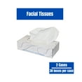 thumbnail image 2 of SSBM Premium Disposable Soft Facial Tissues, General Personal Care and Hygiene, White, 7.87" x 7.87", 1 Ply, 30 Boxes/Case, 100 Tissues/box, 2 Cases, 2 of 7