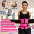 thumbnail image 3 of Women Waist Trainer Neoprene Zipper Double Belt Workout Slimming Trimmer, 3 of 6