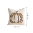 thumbnail image 3 of Fall Halloween Pumpkin Tufted Throw Pillow Cover Embroidered Decorative Cushion Cover Holiday Couch Sofa Bed Home Decor Pillowcase, 3 of 6