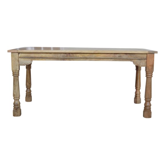 Lesuto Granary Extension Dining Table - Nordic Style, Wood, 0 Drawers