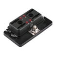 thumbnail image 1 of Naroote 4 Way Blade Fuse Box Holder With LED Warning Light Kit for Car Marine Boat, With Fuse Blown Indicator, 1 of 8