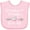 AD-Pink, variant on Inktastic Grandma and Grandpa Love Me- Heart Grandchild Boys or Girls Baby Bib
