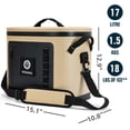 thumbnail image 4 of Hielera blanda Cooler Vogano, a prueba de fugas, 28 latas, color caqui, 4 of 7