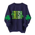 thumbnail image 1 of Tauxra Chandails à Enfiler de la Saint-Patrick pour Femmes, Manches Longues, Col Rond, Coupe Ample, Blouse Tunique Décontractée pour Femmes, 1 of 6