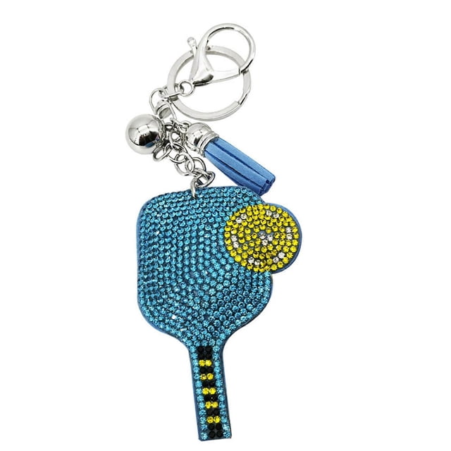 Modern Cricket Ball Design Keychain Zinc Alloy Construction Accent Trendy Lifestyle Accessory Multicolor