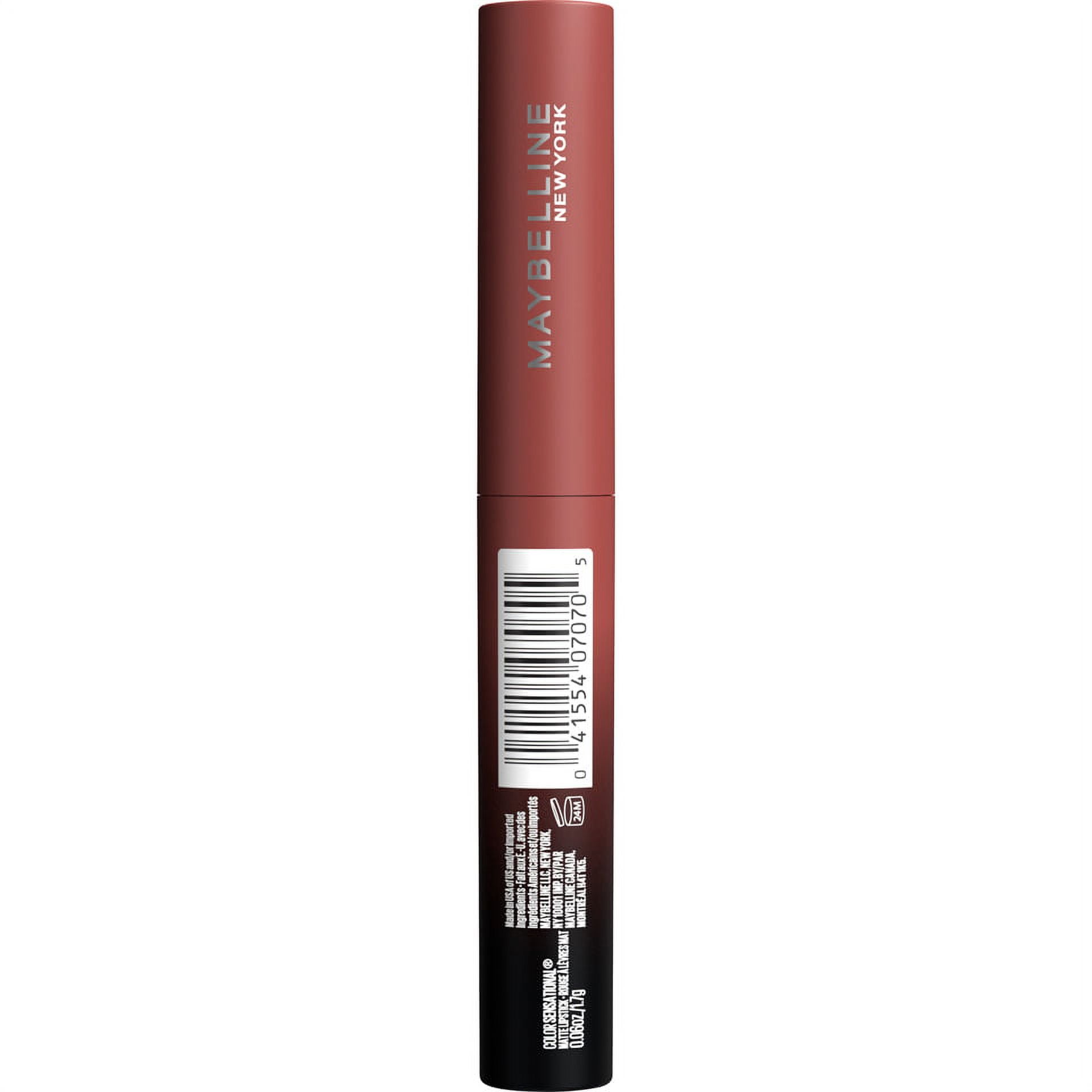 (2 pack) Maybelline Color Sensational Ultimatte Lightweight Neo-Neutrals Slim Lipstick, More Mocha