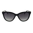 thumbnail image 2 of Womens Large Rhinestone Jewel Hinge Oversize Cat Eye Sunglasses Black Gold Smoke, 2 of 4