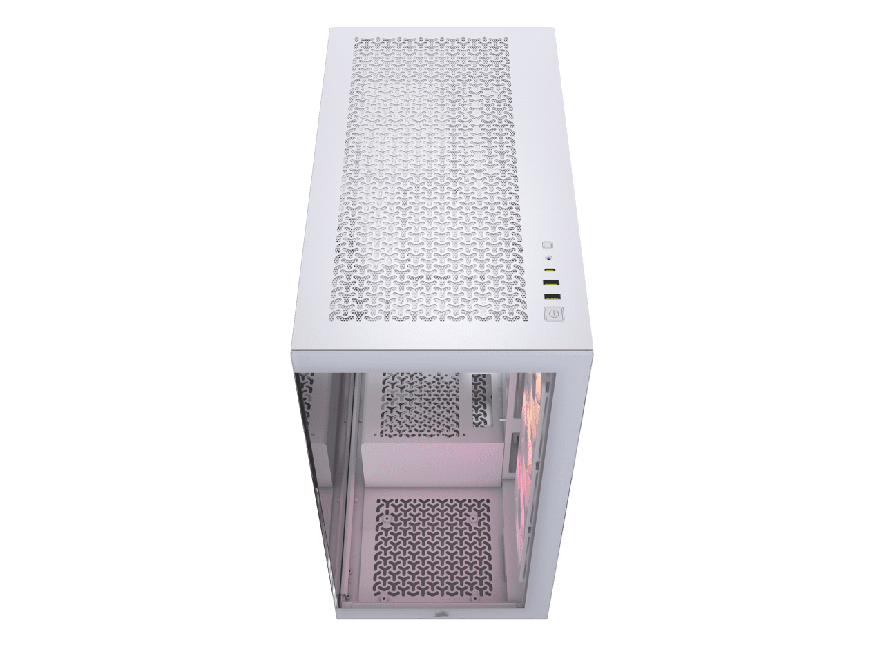 CORSAIR 3500X ARGB Tempered Glass Mid-Tower PC Case, White – 3x Pre-Installed RS120 ARGB Fans – Reverse Connection Motherboard Compatible – Fits up to 10x 120mm Fans