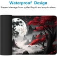 thumbnail image 4 of Red Moon - Extended Gaming Mouse Pad Mat with Stitched Edge Non-Slip Base - 31.5"x11.8" for Office, Home and Laptop, 4 of 5