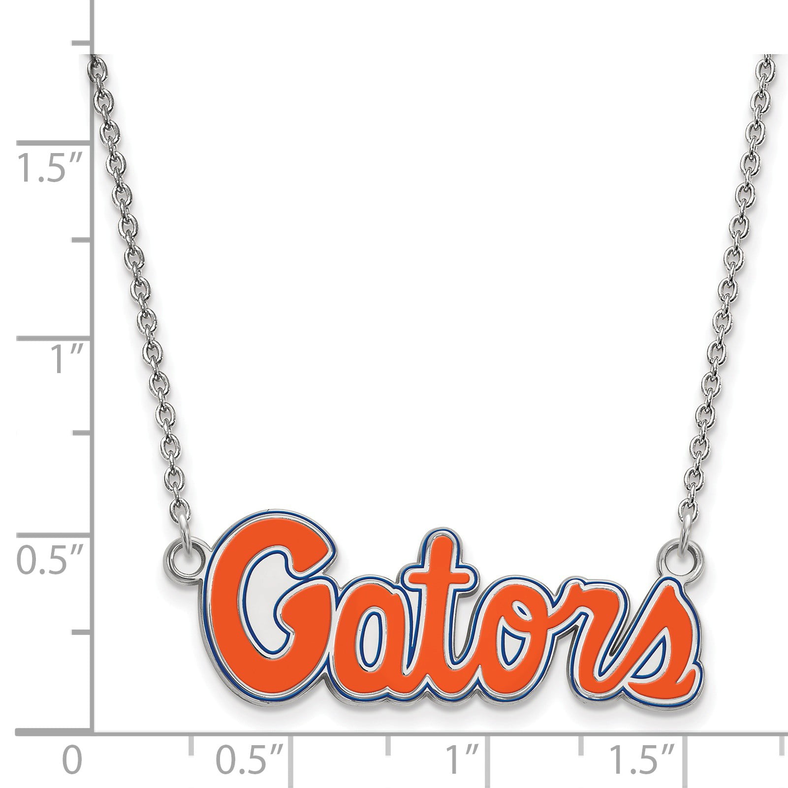 FB Jewels Sterling Silver LogoArt Florida State University Large Enamel Pendant