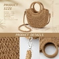 thumbnail image 5 of Gocvo Straw Beach Tote Bag, Straw Handbags for Women, Summer Handwoven Tote Bags Purse, Crossbody Handbags Woven Handle Shoulder Bag, 5 of 7