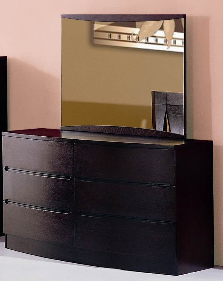 Maya Bedroom Dresser Mirror Set In, Espresso Dresser Without Mirror
