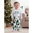 thumbnail image 4 of BemeyourBBs Baby Boy Christmas Outfit Letter Embroidery Rompers and Pants Beanies, 4 of 9