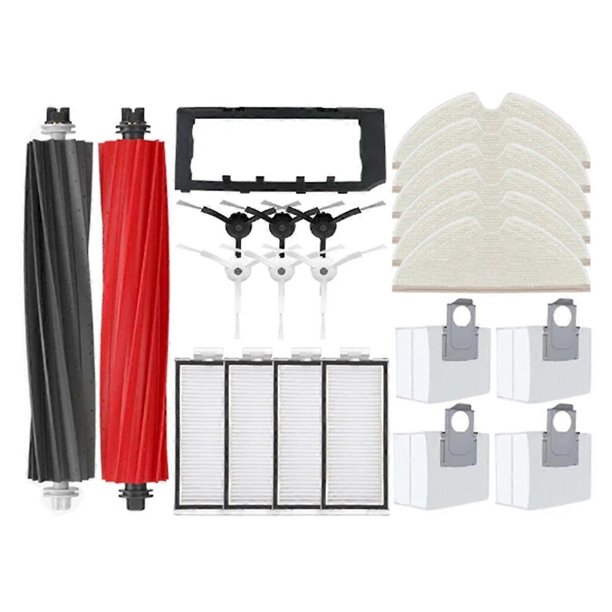 Para Q8 Max, Q8 Max+, Q5 Pro y Q5 Pro+, pieza de repuesto para robot aspirador: cepillo lateral principal, filtro HEPA, mopa y bolsa para el polvo.