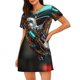 thumbnail image 1 of Disketp Futuristic Robot Hummingbird para Camisón Corto de Manga Corta para Mujeres, Camisón Cómodo con Escote Redondo, Bonito y Confortable, 1 of 6