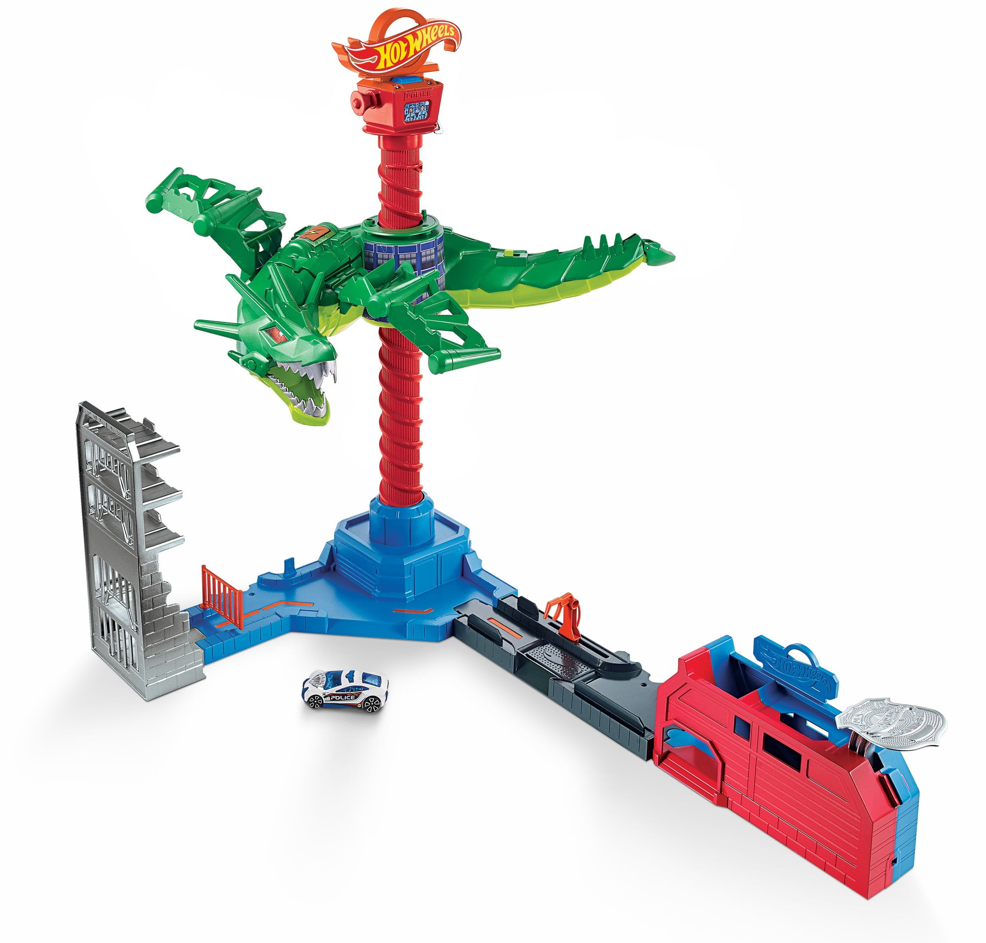 Hot Wheels City Color Changing Robot Shark Play Set Kids Ages 3 and Older for sale online 