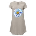 thumbnail image 4 of Sexy Vestidos Cortos de Verano para las Mujeres 2025 Moda Suelta de Ocio Vestido de Manga Corta con Cuello en V, Vestido Casual de Rodilla, 4 of 6