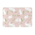 thumbnail image 2 of Front Door Mat Indoor Outdoor Outside Entrance - 16*24in Washable Cute Rabbit White A Thin Bathroom Rugs Fit Under Door, Bath Rugs for Bathroom, Kitchen Rugs Mats for Floor, 2 of 6