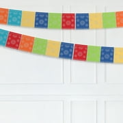 3 pack Mexican Banner - 66FT(22FT*3) Papel Picado Banners - 12 Color Panels  Large Mexican Banners - Fiesta Party Supplies - Cinco de Mayo Party Decor 