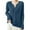 Blue, variant on Wancir Womens Long Sleeve V-Neck Button Down Cardigan Sweaters Knit Open Front Lightweight 2024 Ladies Fall Outwear