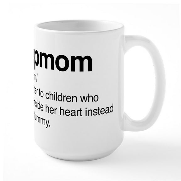 CafePress - Stepmom Large Mug - 15 oz Ceramic Large White Novelty Mug