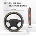 thumbnail image 4 of Bingfone Red Pickup Truck With Pumpkins Steering Wheel Cover - Universal 15 Inches Car Steering Wheel Covers Grip Auto Internal Accessories, 4 of 6