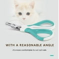 thumbnail image 4 of Professional Pet Cat Nail Clipper Scissors Trimmer for Cats, Rabbits and Small Animals, Stainless Steel,25 Degree Curved Design, 4 of 6