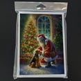 thumbnail image 3 of Airedale Terrier and Santa Claus Greeting Cards Pack of 8 7 in x 5 in, 3 of 3