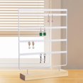 thumbnail image 7 of Segolike 5 Tier Earring Organizer Stand, Wooden Base, Display Rack, Jewelry Holder Organizer for Store, Tradeshow, Photography Dresser White, 7 of 7